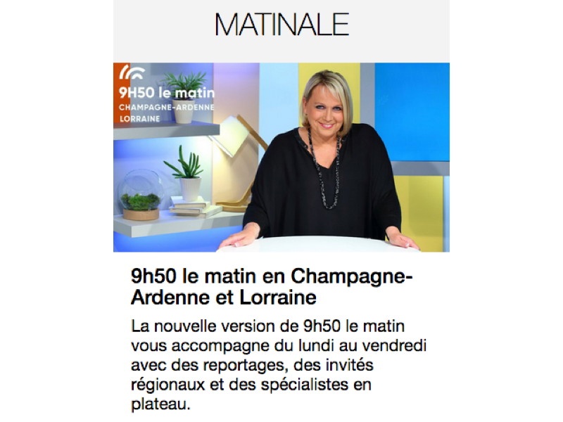France 3 Champagne-Ardennes chez Faber